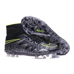Nike HyperVenom Phantom II FG Football bottes pour hommes Noir Hématite Volt