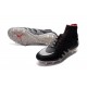 Nike HyperVenom Phantom 2 FG Chaussures de football NJR x Jordan Noir Blanc Argenté