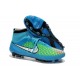 Nouveau Chaussures de Football Nike Magista Obra FG Bleu Vert Blanc