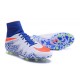 Nike HyperVenom Phantom II FG Football bottes pour hommes Bleu Blanc Orange
