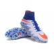 Nike HyperVenom Phantom II FG Football bottes pour hommes Bleu Blanc Orange