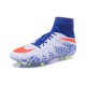 Nike HyperVenom Phantom II FG Football bottes pour hommes Bleu Blanc Orange