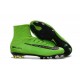 Nouvelles - Chaussure Nike Mercurial Superfly 5 FG pour Homme Vert Noir