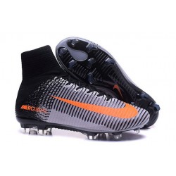 Nouvelles - Chaussure Nike Mercurial Superfly 5 FG pour Homme Gris Noir Orange