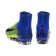 Nouvelles - Chaussure Nike Mercurial Superfly 5 FG pour Homme Vert Bleu Noir
