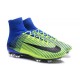Nouvelles - Chaussure Nike Mercurial Superfly 5 FG pour Homme Vert Bleu Noir