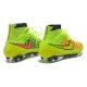 Coupe du Monde 2014 Crampons Nike Magista Obra FG Jaune Vert Orange