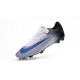 Chaussures Nike Football Hommes - Nike Mercurial Vapor 11 FG Blanc Bleu Noir