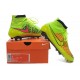 Coupe du Monde 2014 Crampons Nike Magista Obra FG Jaune Vert Orange