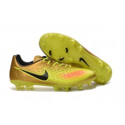 Nouveau Chaussure de Football Nike Magista Opus II FG Hommes Or Volt Noir