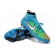Nouveau Chaussures de Football Nike Magista Obra FG Bleu Vert Blanc