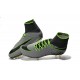 Nike HyperVenom Phantom II FG Football bottes pour hommes Platine Noir Vert