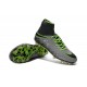Nike HyperVenom Phantom II FG Football bottes pour hommes Platine Noir Vert