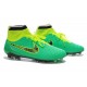 Coupe du Monde 2014 Crampons Nike Magista Obra FG Vert Jaune Noir