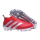 Adidas Ace16+ Purecontrol FG/AG Chaussures de Football Pour Homme Rouge Argenté