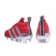 Adidas Ace16+ Purecontrol FG/AG Chaussures de Football Pour Homme Rouge Argenté