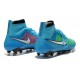 Nouveau Chaussures de Football Nike Magista Obra FG Bleu Vert Blanc