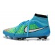 Nouveau Chaussures de Football Nike Magista Obra FG Bleu Vert Blanc