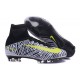 2016 Chaussure Nike Mercurial Superfly 5 FG Pas Cher Noir Blanc Jaune