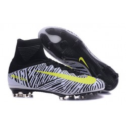 2016 Chaussure Nike Mercurial Superfly 5 FG Pas Cher Noir Blanc Jaune
