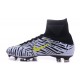 2016 Chaussure Nike Mercurial Superfly 5 FG Pas Cher Noir Blanc Jaune