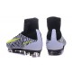 2016 Chaussure Nike Mercurial Superfly 5 FG Pas Cher Noir Blanc Jaune