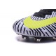 2016 Chaussure Nike Mercurial Superfly 5 FG Pas Cher Noir Blanc Jaune