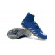 Nike HyperVenom Phantom II FG Football bottes pour hommes Neymar x Jordan Bleu Argenté