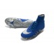 Nike HyperVenom Phantom II FG Football bottes pour hommes Neymar x Jordan Bleu Argenté