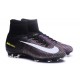 2016 Chaussure Nike Mercurial Superfly 5 FG Pas Cher Noir Blanc