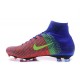 2016 Chaussure Nike Mercurial Superfly 5 FG Pas Cher Rouge Bleu Volt