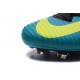 Chaussure Nike Mercurial Superfly 5 FG pour Hommes Vert Jaune Noir