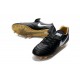 Hommes 2016 Nike Tiempo Legend VI FG Crampons Nike Noir Blanc Or