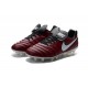 Hommes 2016 Nike Tiempo Legend VI FG Crampons Nike Vin Rouge Blanc