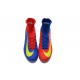 Chaussure Nike Mercurial Superfly 5 FG pour Hommes Bleu Rouge Jaune