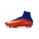Chaussure Nike Mercurial Superfly 5 FG pour Hommes Bleu Rouge Jaune