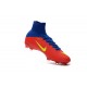 Chaussure Nike Mercurial Superfly 5 FG pour Hommes Bleu Rouge Jaune