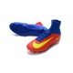 Chaussure Nike Mercurial Superfly 5 FG pour Hommes Bleu Rouge Jaune