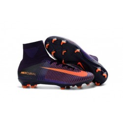 Chaussure Nike Mercurial Superfly 5 FG pour Hommes Violet Dynastie Citrus Hyper Violet