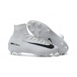 Chaussure Nike Mercurial Superfly 5 FG pour Hommes Blanc Noir