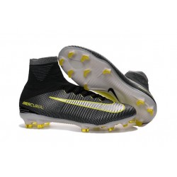 Chaussure Nike Mercurial Superfly 5 FG pour Hommes Noir Jaune
