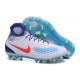 Nouvelles - Chaussures Foot Nike Magista Obra II FG Blanc Bleu Orange