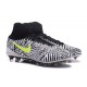 Nike Magista Obra II FG Football bottes pour hommes Noir Blanc Jaune