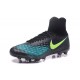Nike Magista Obra II FG Chaussures de football Noir Bleu Vert