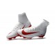 Chaussure Nike Mercurial Superfly 5 FG pour Hommes Blanc Rouge