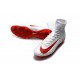 Chaussure Nike Mercurial Superfly 5 FG pour Hommes Blanc Rouge