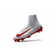 Chaussure Nike Mercurial Superfly 5 FG pour Hommes Blanc Rouge