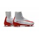 Chaussure Nike Mercurial Superfly 5 FG pour Hommes Blanc Rouge