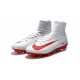Chaussure Nike Mercurial Superfly 5 FG pour Hommes Blanc Rouge