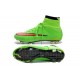 2014 Nouvelle Chaussure Nike Mercurial Superfly IV FG Vert Punch Noir